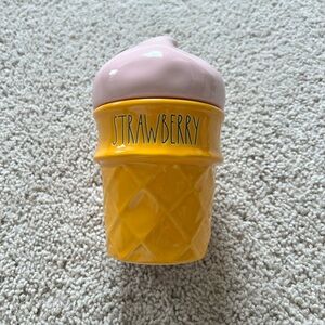 Rae Dunn Strawberry Ice Cream Candle